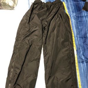 Mens Medium Vintage Columbia Fleece Lined Zip Side Snow Pant